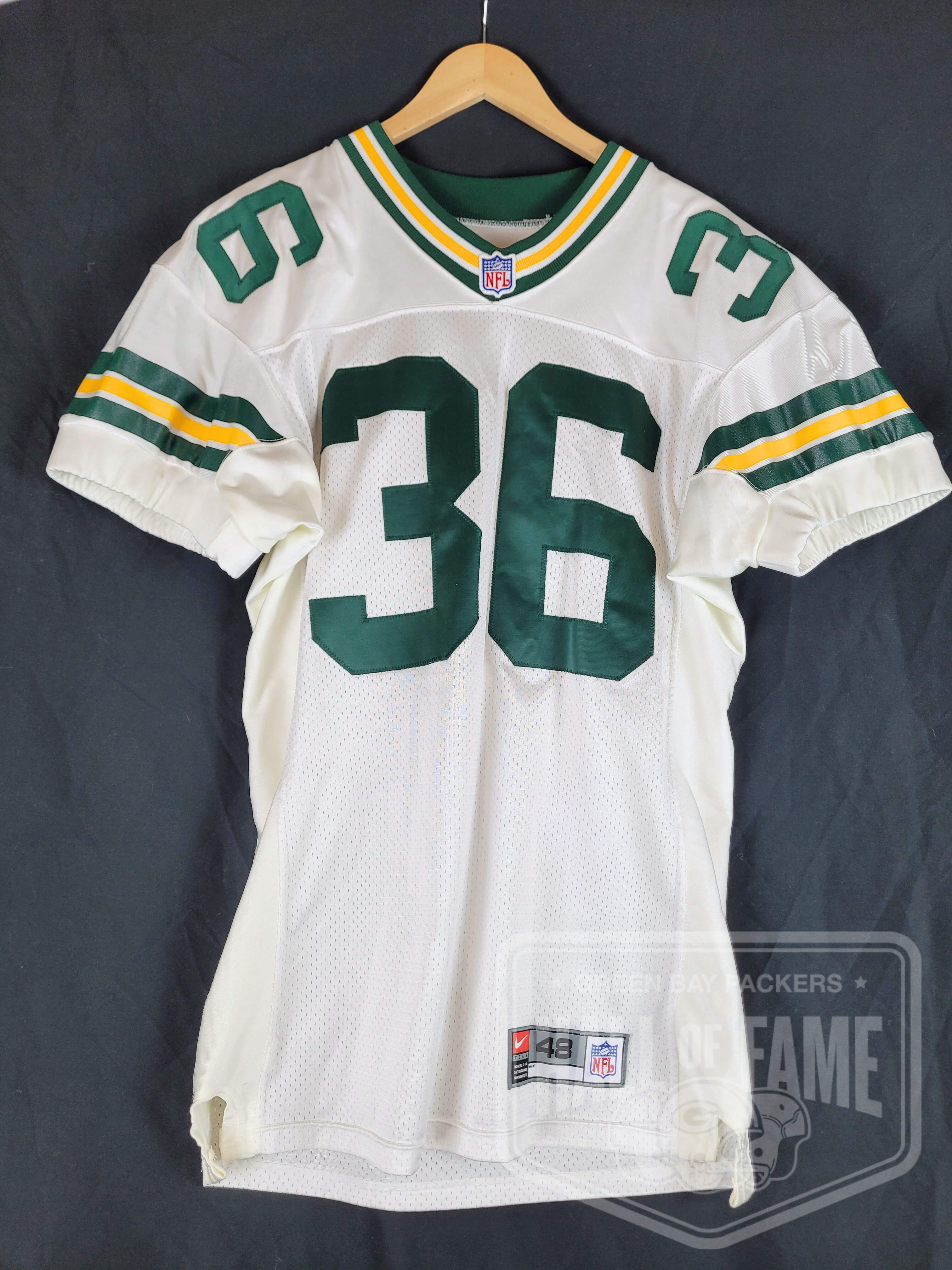 1997 LeRoy Butler Game-Worn Away Jersey (front)