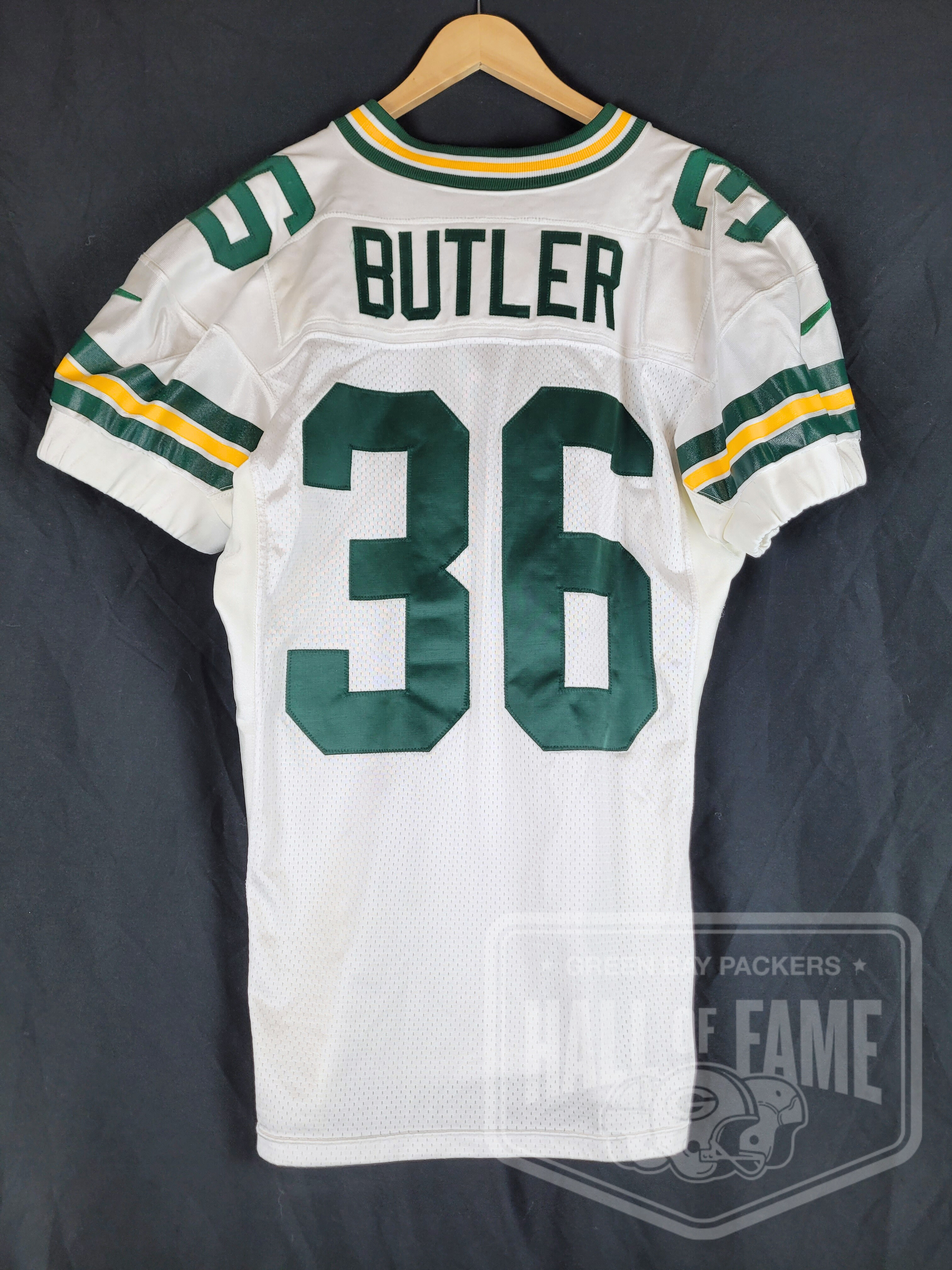 1997 LeRoy Butler Game-Worn Away Jersey (back)